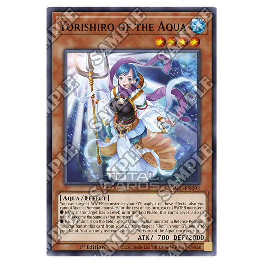 Yu-Gi-Oh! - Darkwing Blast - Yorishiro of the Aqua (Common) DABL-EN092