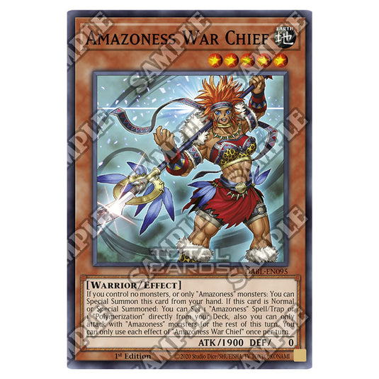 Yu-Gi-Oh! - Darkwing Blast - Amazoness War Chief (Common) DABL-EN095