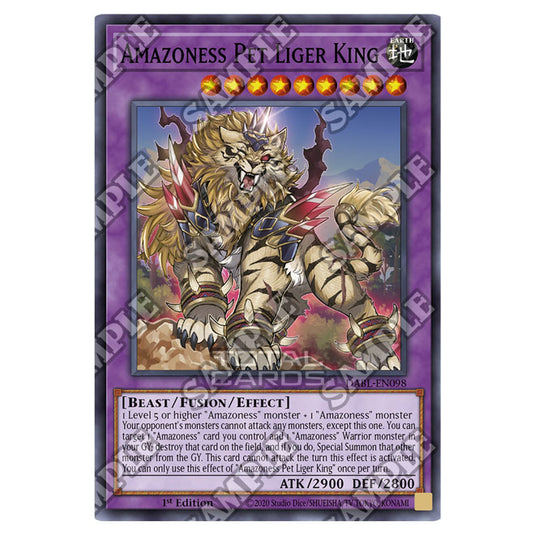 Yu-Gi-Oh! - Darkwing Blast - Amazoness Pet Liger King (Common) DABL-EN098