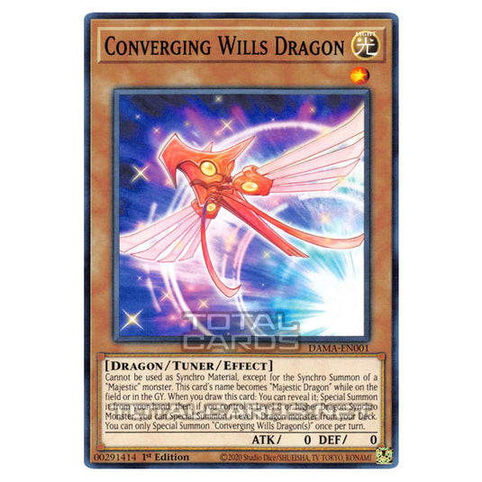 Yu-Gi-Oh! - Dawn of Majesty - Converging Wills Dragon (Common) DAMA-EN001