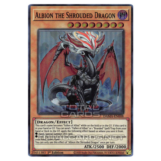 Yu-Gi-Oh! - Dawn of Majesty - Albion the Shrouded Dragon (Super Rare) DAMA-EN008