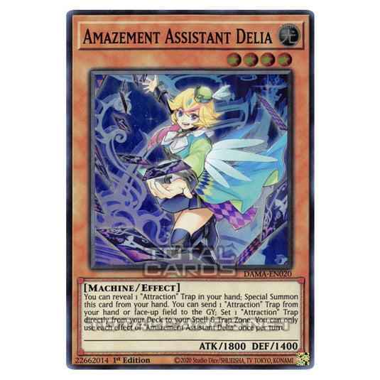 Yu-Gi-Oh! - Dawn of Majesty - Amazement Assistant Delia (Super Rare) DAMA-EN020