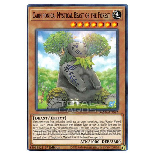 Yu-Gi-Oh! - Dawn of Majesty - Carpiponica, Mystical Beast of the Forest (Common) DAMA-EN022