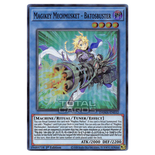 Yu-Gi-Oh! - Dawn of Majesty - Magikey Mechmusket - Batosbuster (Super Rare) DAMA-EN032