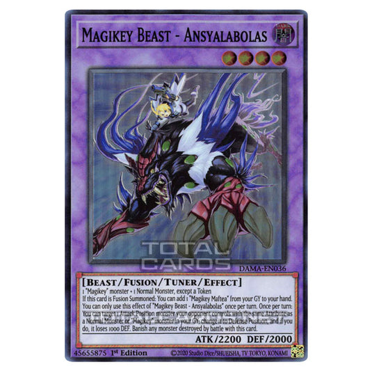 Yu-Gi-Oh! - Dawn of Majesty - Magikey Beast - Ansyalabolas (Super Rare) DAMA-EN036