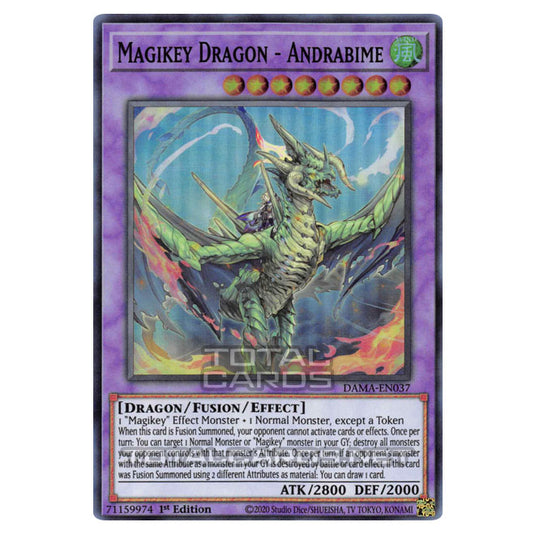 Yu-Gi-Oh! - Dawn of Majesty - Magikey Dragon - Andrabime (Super Rare) DAMA-EN037