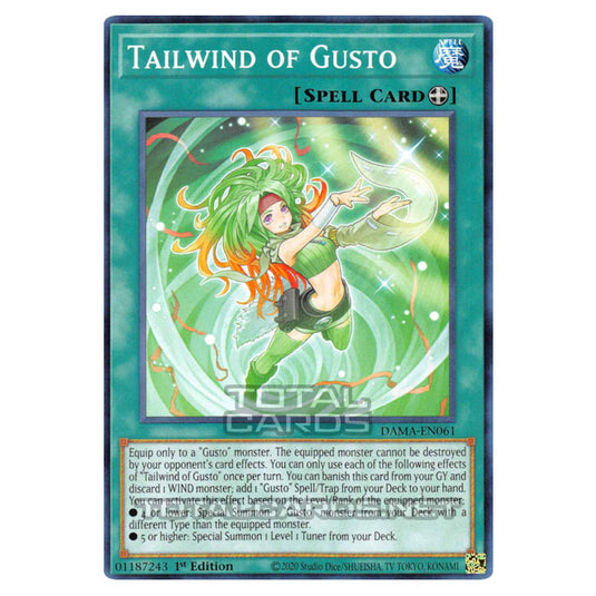 Yu-Gi-Oh! - Dawn of Majesty - Tailwind of Gusto (Common) DAMA-EN061