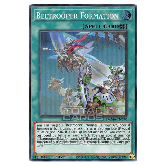 Yu-Gi-Oh! - Dawn of Majesty - Beetrooper Formation (Super Rare) DAMA-E Yu-Gi-Oh! - Dawn of Majesty - Beetrooper Formation (Super Rare) DAMA-E