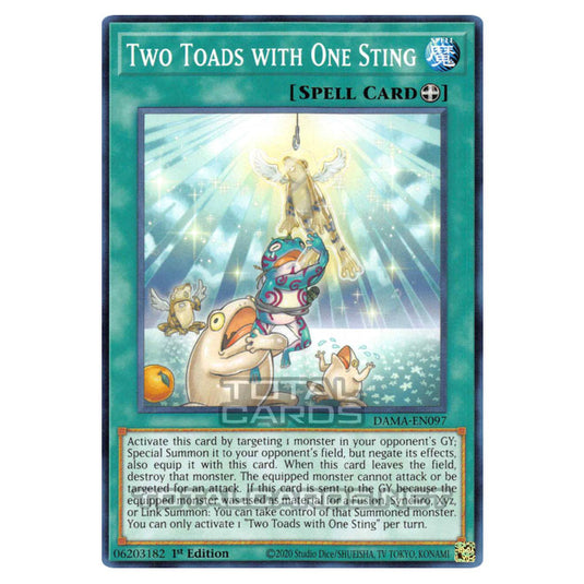 Yu-Gi-Oh! - Dawn of Majesty - Two Toads with One Sting (Common) DAMA-EN097