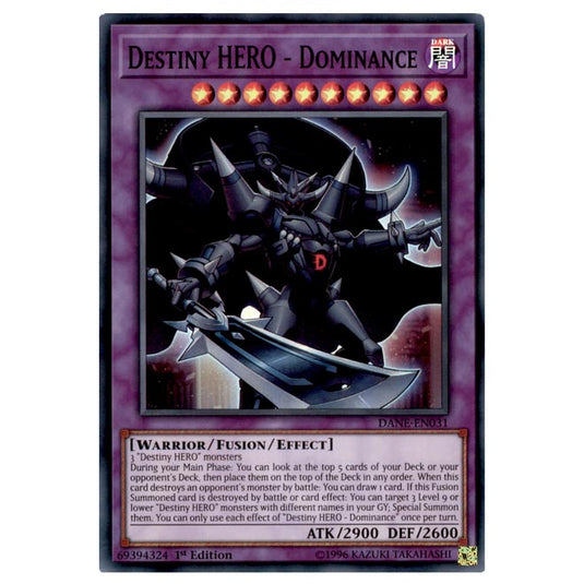 Yu-Gi-Oh! - Dark Neostorm - Destiny HERO - Dominance (Super Rare) DANE Yu-Gi-Oh! - Dark Neostorm - Destiny HERO - Dominance (Super Rare) DANE