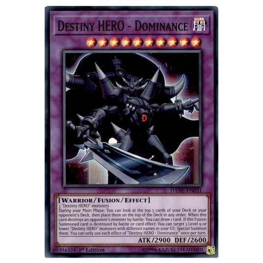 Yu-Gi-Oh! - Dark Neostorm - Destiny HERO - Dominance (Super Rare) DANE-EN031