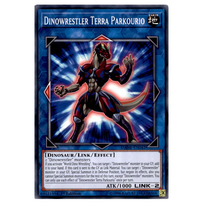 Yu-Gi-Oh! - Dark Neostorm - Dinowrestler Terra Parkourio (Common) DANE Yu-Gi-Oh! - Dark Neostorm - Dinowrestler Terra Parkourio (Common) DANE