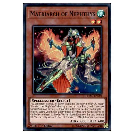 Yu-Gi-Oh! - Hidden Summoners - Matriarch of Nephthys (Super Rare) DBHS-001