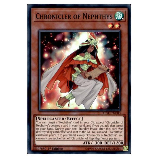 Yu-Gi-Oh! - Hidden Summoners - Chronicler of Nephthys (Super Rare) DBHS-003