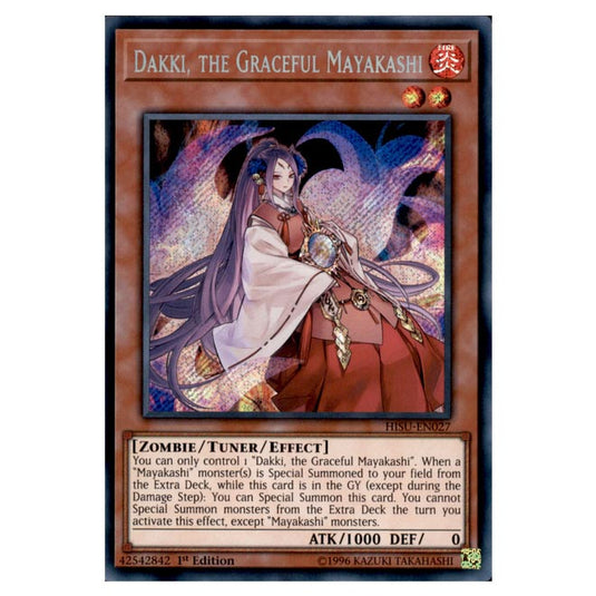 Yu-Gi-Oh! - Hidden Summoners - Dakki, the Graceful Mayakashi (Secret Rare) DBHS-027