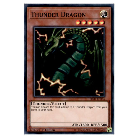 Yu-Gi-Oh! - Hidden Summoners - Thunder Dragon (Super Rare) DBHS-046