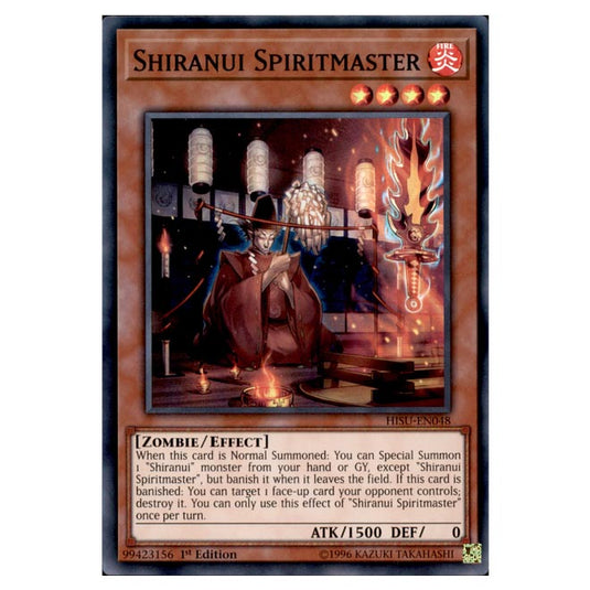 Yu-Gi-Oh! - Hidden Summoners - Shiranui Spiritmaster (Super Rare) DBHS-048