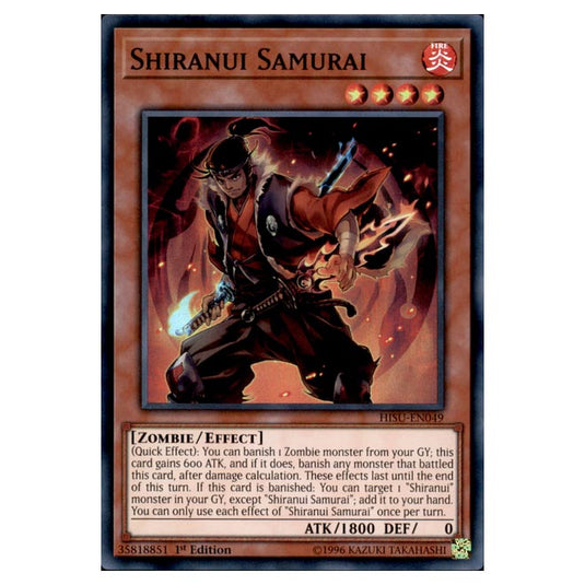 Yu-Gi-Oh! - Hidden Summoners - Shiranui Samurai (Super Rare) DBHS-049