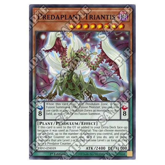 Yu-Gi-Oh! - Dimension Force - Predaplant Triantis (Common) DIFO-EN019 Yu-Gi-Oh! - Dimension Force - Predaplant Triantis (Common) DIFO-EN019