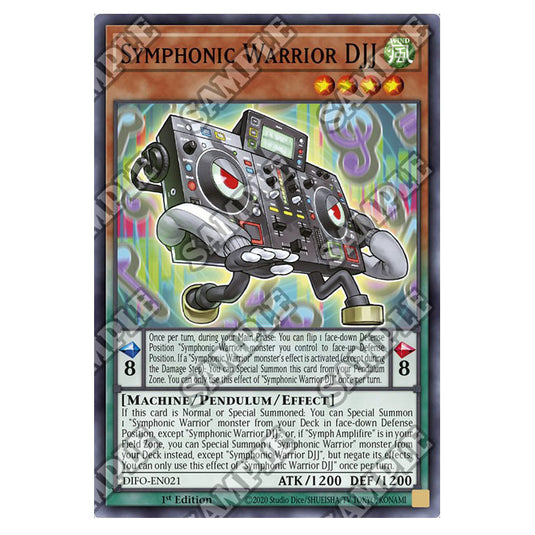 Yu-Gi-Oh! - Dimension Force - Symphonic Warrior DJJ (Common) DIFO-EN021