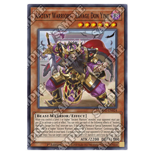 Yu-Gi-Oh! - Dimension Force - Ancient Warriors - Savage Don Ying (Common) DIFO-EN024