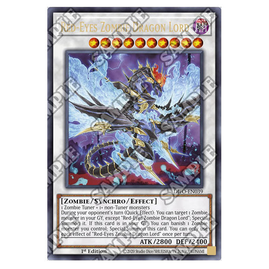 Yu-Gi-Oh! - Dimension Force - Red-Eyes Zombie Dragon Lord (Ultra Rare) DIFO-EN039