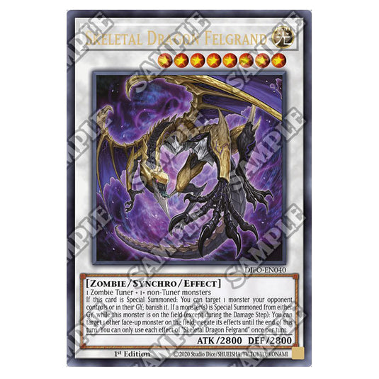 Yu-Gi-Oh! - Dimension Force - Skeletal Dragon Felgrand (Ultra Rare) DIFO-EN040