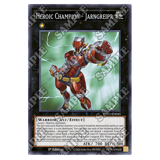 Yu-Gi-Oh! - Dimension Force - Heroic Champion - Jarngreipr (Common) DIFO-EN045