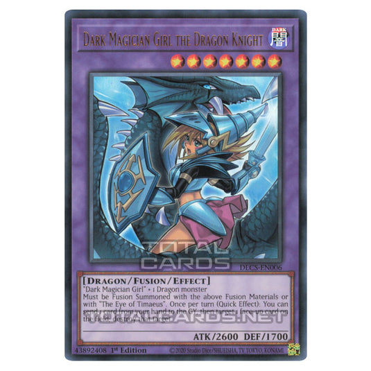 Yu-Gi-Oh! - Dragons of Legend: The Complete Series - Dark Magician Girl the Dragon Knight (alternate art) (Ultra Rare) DLCS-EN006A-Blue