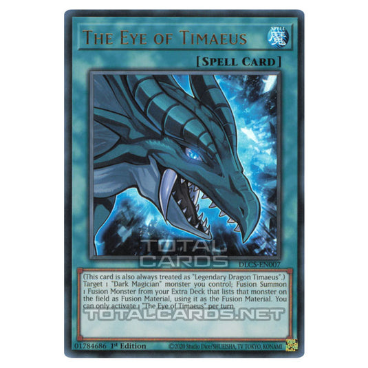 Yu-Gi-Oh! - Dragons of Legend: The Complete Series - The Eye of Timaeus (Ultra Rare) DLCS-EN007-Blue