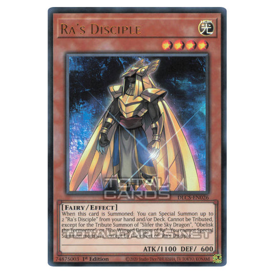 Yu-Gi-Oh! - Dragons of Legend: The Complete Series - Ra's Disciple (Ultra Rare) DLCS-EN026-Gold