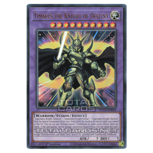 Yu-Gi-Oh! - Dragons of Legend: The Complete Series - Timaeus the Knight of Destiny (Ultra Rare) DLCS-EN054-Gold