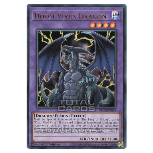 Yu-Gi-Oh! - Dragons of Legend: The Complete Series - Doom Virus Dragon (Ultra Rare) DLCS-EN055-Purple
