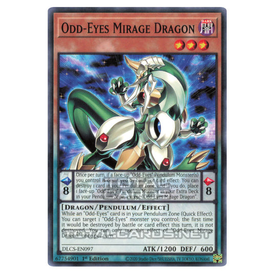Yu-Gi-Oh! - Dragons of Legend: The Complete Series - Odd-Eyes Mirage Dragon (Common) DLCS-EN097