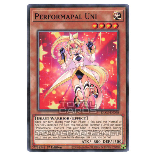 Yu-Gi-Oh! - Dragons of Legend: The Complete Series - Performapal Uni (Common) DLCS-EN098