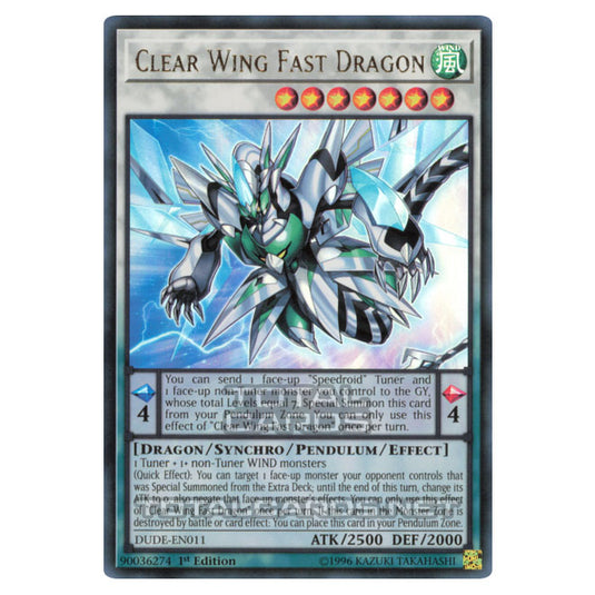 Yu-Gi-Oh! - Duel Devastator - Clear Wing Fast Dragon (Ultra Rare) DUDE-EN011