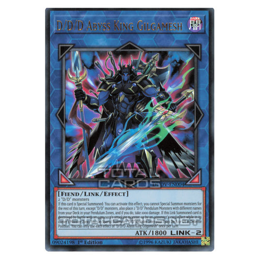 Yu-Gi-Oh! - Duel Overload - D/D/D Abyss King Gilgamesh (Ultra Rare) DU Yu-Gi-Oh! - Duel Overload - D/D/D Abyss King Gilgamesh (Ultra Rare) DU