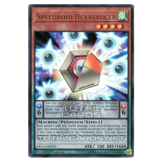 Yu-Gi-Oh! - Duel Overload - Speedroid Hexasaucer (Ultra Rare) DUOV-EN035