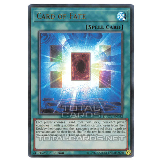 Yu-Gi-Oh! - Duel Overload - Card of Fate (Ultra Rare) DUOV-EN052 Yu-Gi-Oh! - Duel Overload - Card of Fate (Ultra Rare) DUOV-EN052