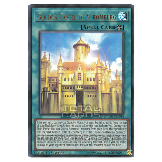 Yu-Gi-Oh! - Duel Overload - Golden Castle of Stromberg (Ultra Rare) DU Yu-Gi-Oh! - Duel Overload - Golden Castle of Stromberg (Ultra Rare) DU