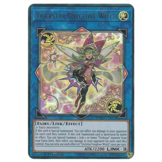 Yu-Gi-Oh! - Duel Power - Trickstar Foxglove Witch (Ultra Rare) DUPO-EN021