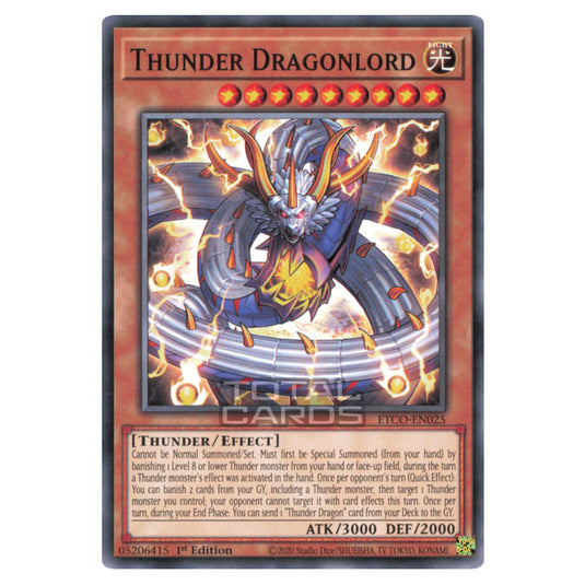 Yu-Gi-Oh! - Eternity Code - Thunder Dragonlord (Common) ETCO-EN025