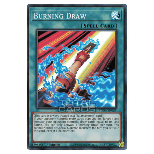 Yu-Gi-Oh! - Eternity Code - Burning Draw (Super Rare) ETCO-EN057