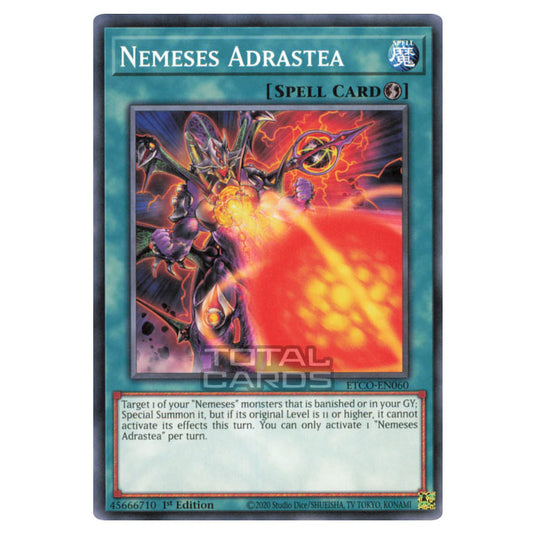 Yu-Gi-Oh! - Eternity Code - Nemeses Adrastea (Common) ETCO-EN060 Yu-Gi-Oh! - Eternity Code - Nemeses Adrastea (Common) ETCO-EN060