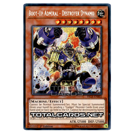 Yu-Gi-Oh! - Fists of the Gadgets - Boot-Up Admiral - Destroyer Dynamo (Secret Rare) FIGA-EN002