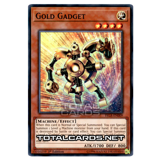 Yu-Gi-Oh! - Fists of the Gadgets - Gold Gadget (Super Rare) FIGA-EN009 Yu-Gi-Oh! - Fists of the Gadgets - Gold Gadget (Super Rare) FIGA-EN009