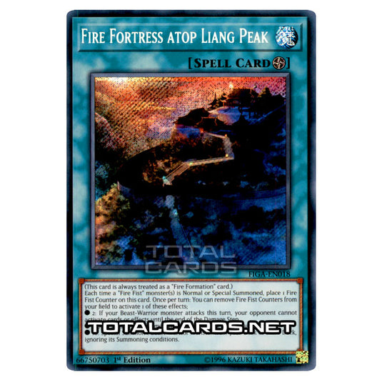 Yu-Gi-Oh! - Fists of the Gadgets - Fire Fortress atop Liang Peak (Secret Rare) FIGA-EN018