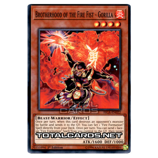Yu-Gi-Oh! - Fists of the Gadgets - Brotherhood of the Fire Fist - Gorilla (Super Rare) FIGA-EN022