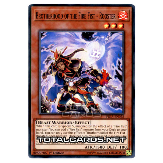 Yu-Gi-Oh! - Fists of the Gadgets - Brotherhood of the Fire Fist - Rooster (Super Rare) FIGA-EN025