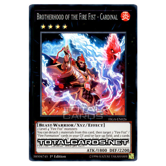Yu-Gi-Oh! - Fists of the Gadgets - Brotherhood of the Fire Fist - Cardinal (Super Rare) FIGA-EN026